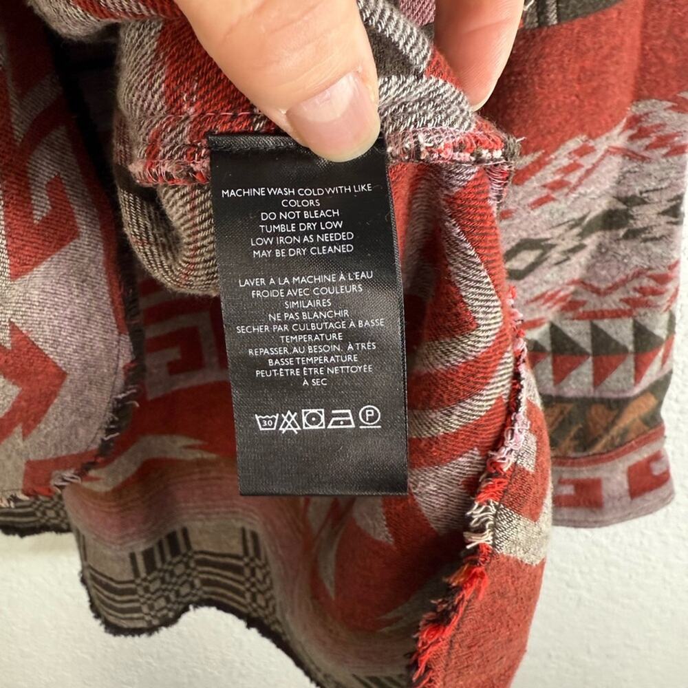 NWT Free People We The Free Arizona Sky Pullover in Crimson Aztec Large Boho - Picture 11 of 12